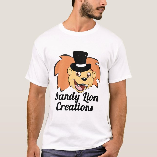 Camisa dândi do logotipo das criações do leão (Frente)