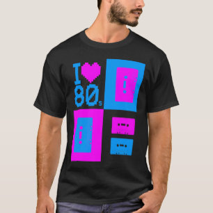Camisa das cassetes de banda magnética 80s do