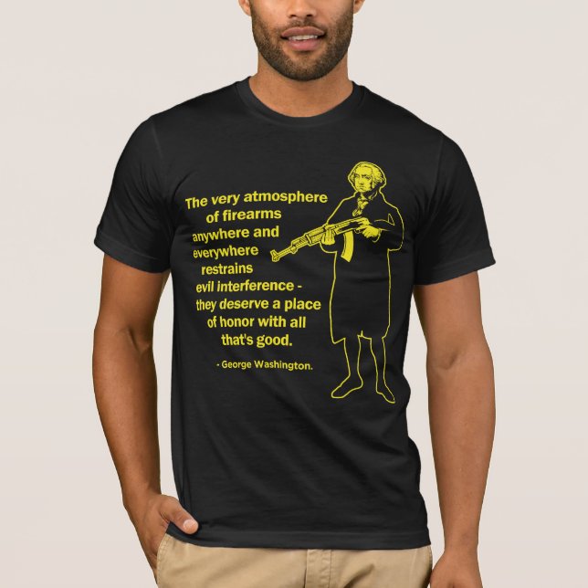 Camisa das citações das armas de fogo de (Frente)