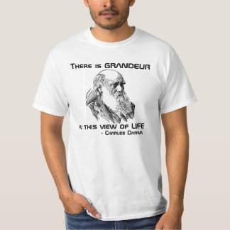 Camisa das citações de Charles Darwin da