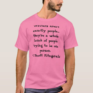 Camisa das citações de F. Scott Fitzgerald