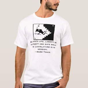 Camisa das citações de MARK TWAIN