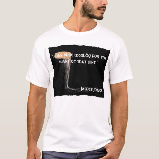 Camisa das citações T de James Joyce