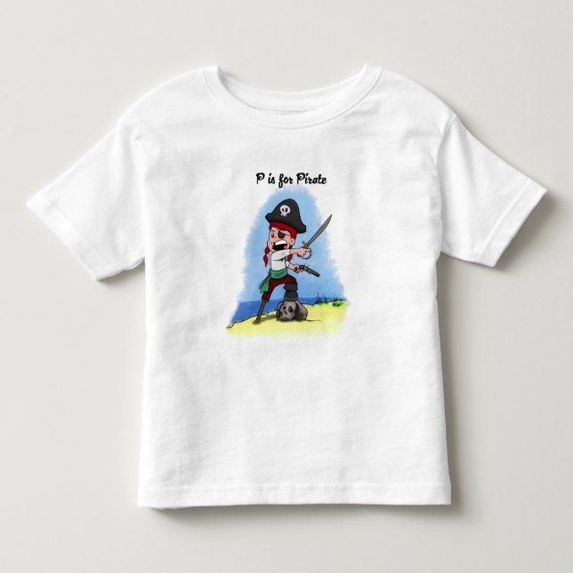 Camisa das crianças de Lucy do pirata (Frente)