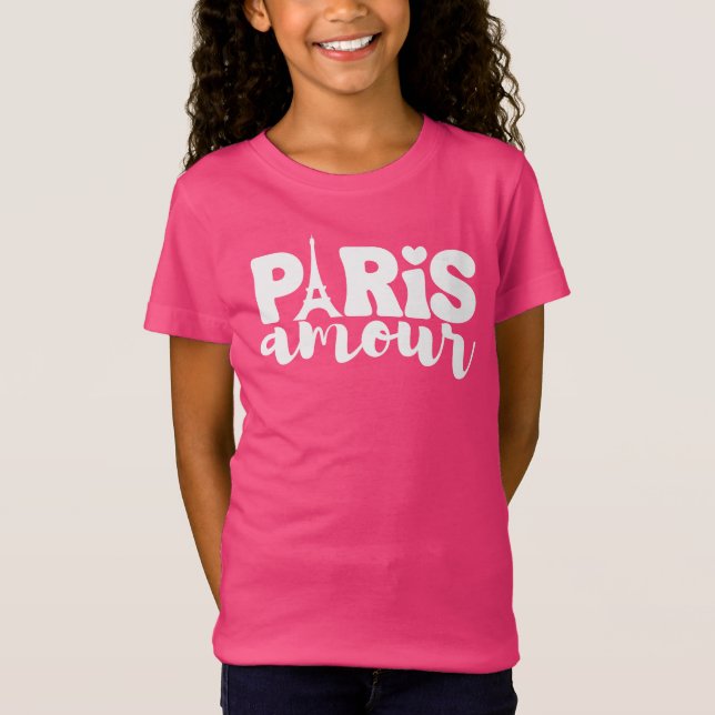 Camisa das Crianças de Paris Amour (Frente)