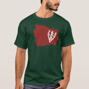Camisa das insígnias do exército do zombi
