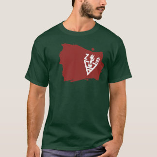 Camisa das insígnias do exército do zombi
