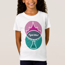 Camisa das Meninas da Science Princess (Muted)
