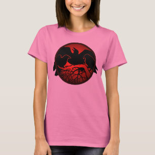 Camisa das Mulheres com Tanque Raven Top Raven