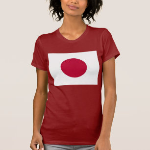 Camisa das mulheres T com a bandeira de Japão