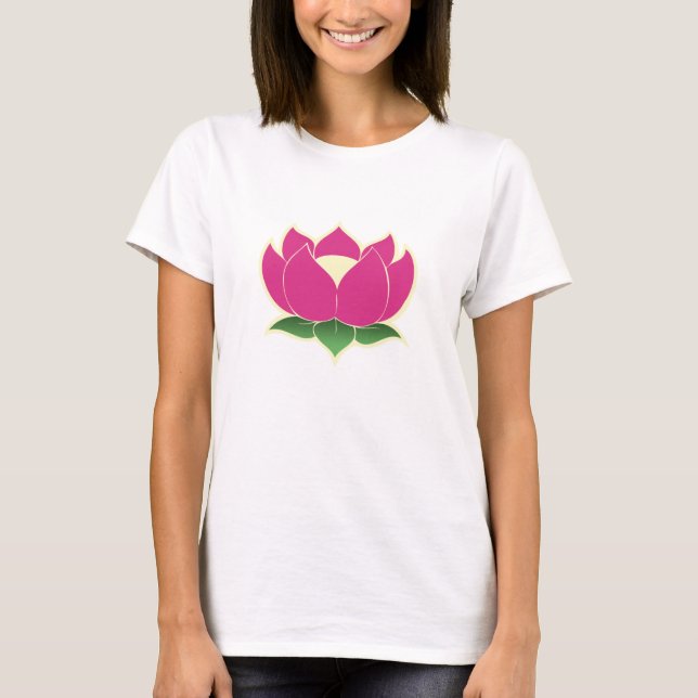 Camisa das senhoras da flor de Lotus (Frente)