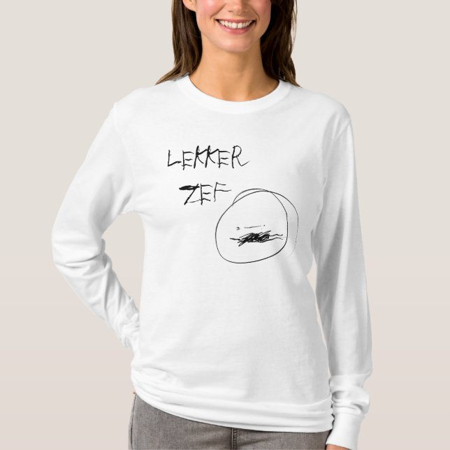 Camisa das senhoras Lekker Zef (Frente)