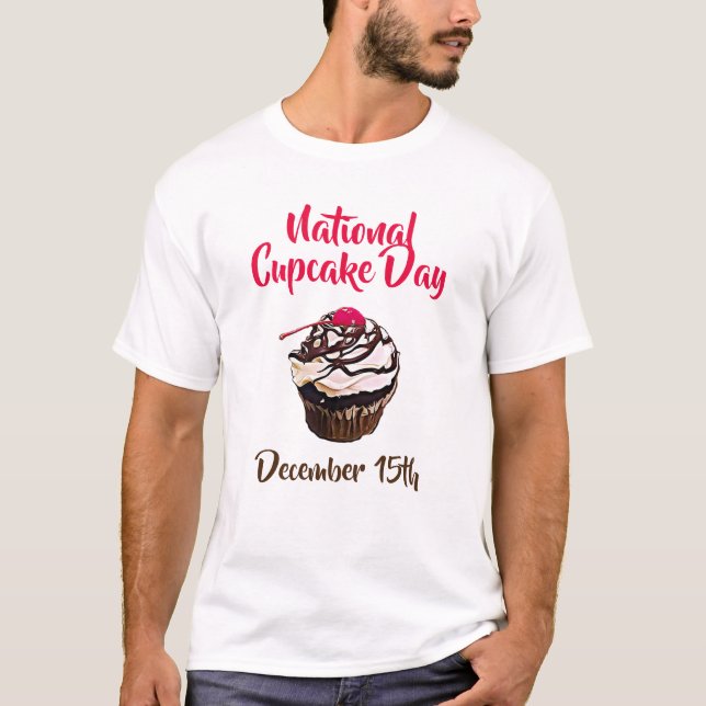 Camisa de 15 do Dia Nacional do Cupcake de dezembr (Frente)