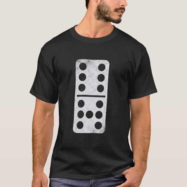 Camisa de 6 7 Dominós Seis Sete Fantasia de Hallow (Frente)
