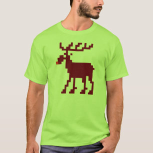 Camisa de 8 alces do Gamer do Natal do bocado