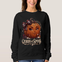 Camisa de Abóbora de Halloween Rainha dos Espírito