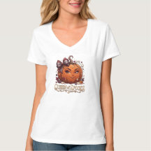 Camisa de Abóbora de Halloween Rainha dos Espírito
