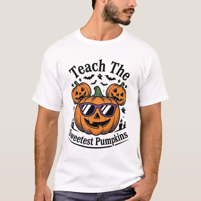 Camisa de Abóbora de Professor Cute Design de Clas (Frente)