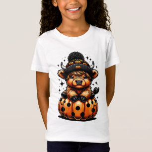 Camisa de abóbora do Dia das Bruxas das Vacas Alta