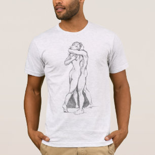 Camisa de Abraço Carinhoso Estudo de Figura T-shir
