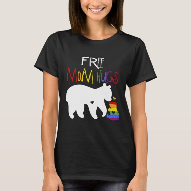 Camisa de Abraço da Mãe, Orgulho LGBT, Urso da Mãe (Frente)