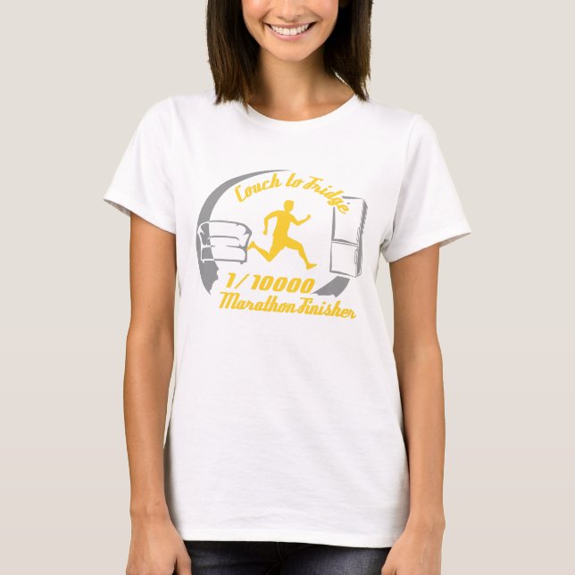 Camisa de acabamento de maratona 1/10.000— Esporte (Frente)