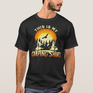 Camisa de Acampamento Divertida para Trilhas ao Ar
