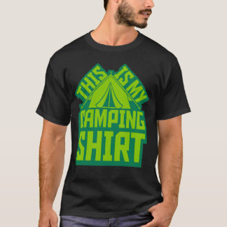Camisa de acampamento nossa tenda família
