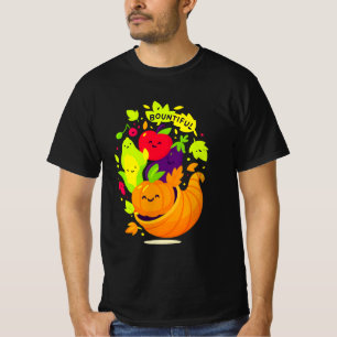 Camisa de Ação de Graças Cornucopia Feliz Colhei