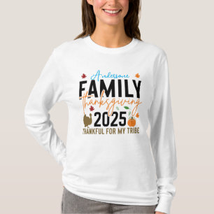 Camisa de Ação de Graças da Família 2025 Turquia