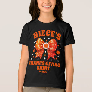 Camisa de Ação de Graças da sobrinha personalizada