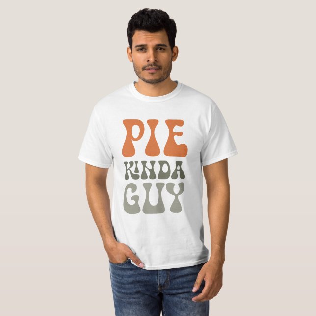 Camisa de Ação de Graças de Cara Pie Kinda (Frente Completa)