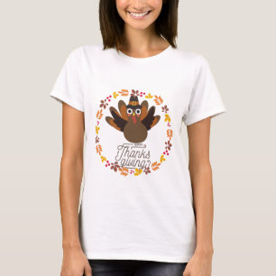 Camisa De Ação De Graças Engraçado, Camisa Veg