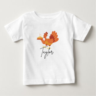 Camisa de Ação de Graças para Bebê com Nome Person