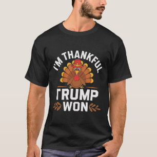 Camisa de Ação de Graças Trump Estou Grato Trump G