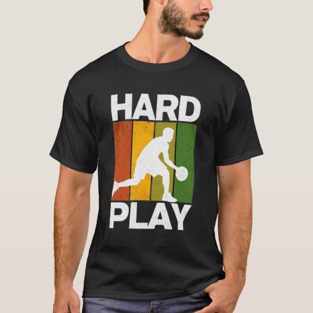 Camisa de Ação Dinâmica do Jogador de Basquete Ret (Frente)