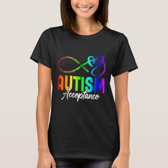 Camisa de Aceitação Conscientização do Autismo Sím (Frente)