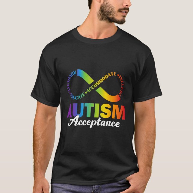 Camisa de Aceitação Conscientização do Autismo Sím (Frente)