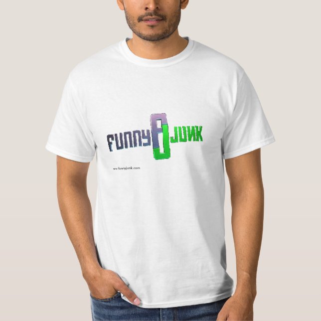 Camisa DE AÇO do logotipo de Funnyjunk (Frente)