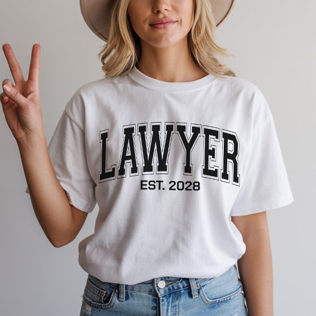 Camisa de Advogado Personalizada, Presente de Grad (lawyer t-shirt, lawyer sweatshirt, law student gift, graduation law gift, legal career gift for her,)