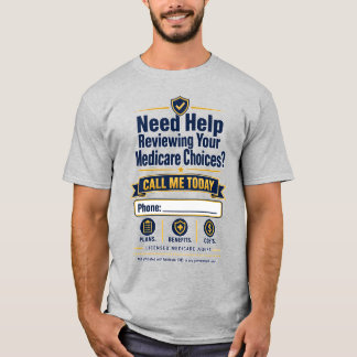 Camisa de Agente de Medicare Ligue para Mim | Núme