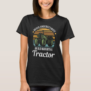 Camisa de agricultor masculino Nunca subestime um