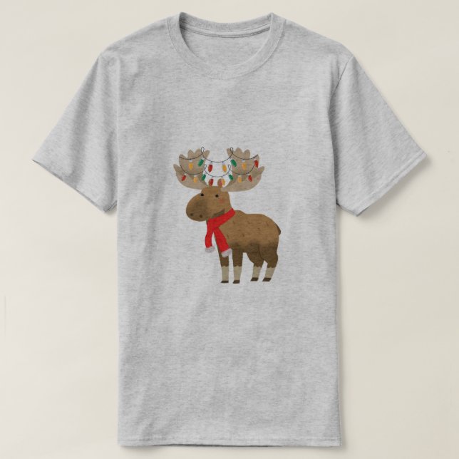 Camisa de Alce de Natal (Frente do Design)