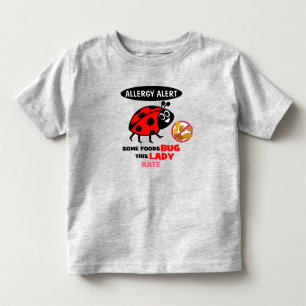 Camisa de Alerta de Alergia a Nozes Ladybug