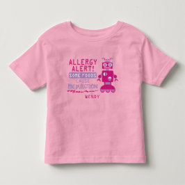 Camisa de Alerta de Alergia Alimentar para Robô Ro