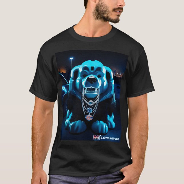 camisa de algodão preta (Frente)