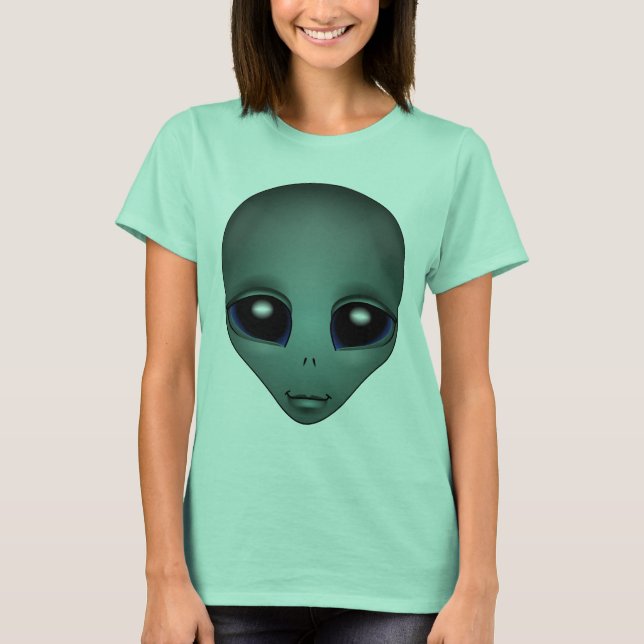 Camisa de alienígena Camisa de Alienígena feminina (Frente)