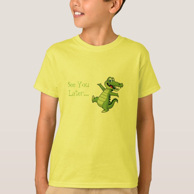 Camisa de Alligador para Crianças (Frente)