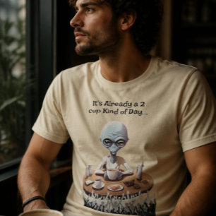 Camisa de amante de café alienígena