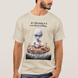 Camisa de amante de café alienígena